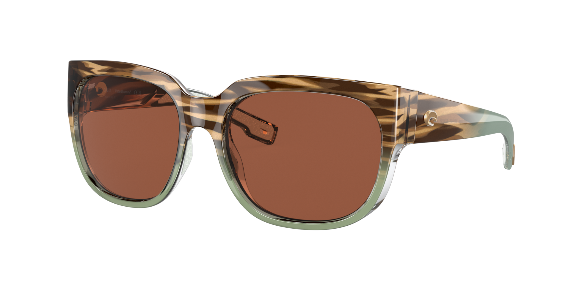 Costa Femme Sunglass Waterwoman 2 - Couleur du Monture Ocan Jade brillant Couleur de Lentille Cuivre 99 €