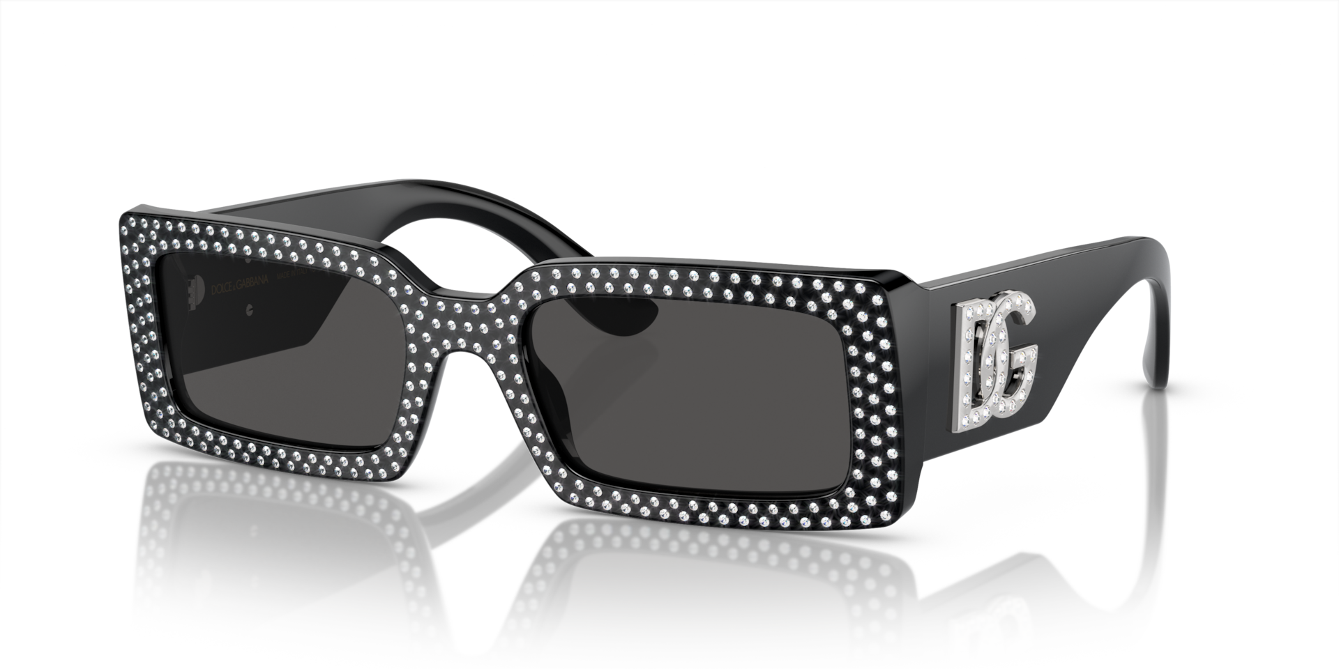 Dolce&Gabbana DG4447B M (53 - 20) with Grey lenses and Black frame