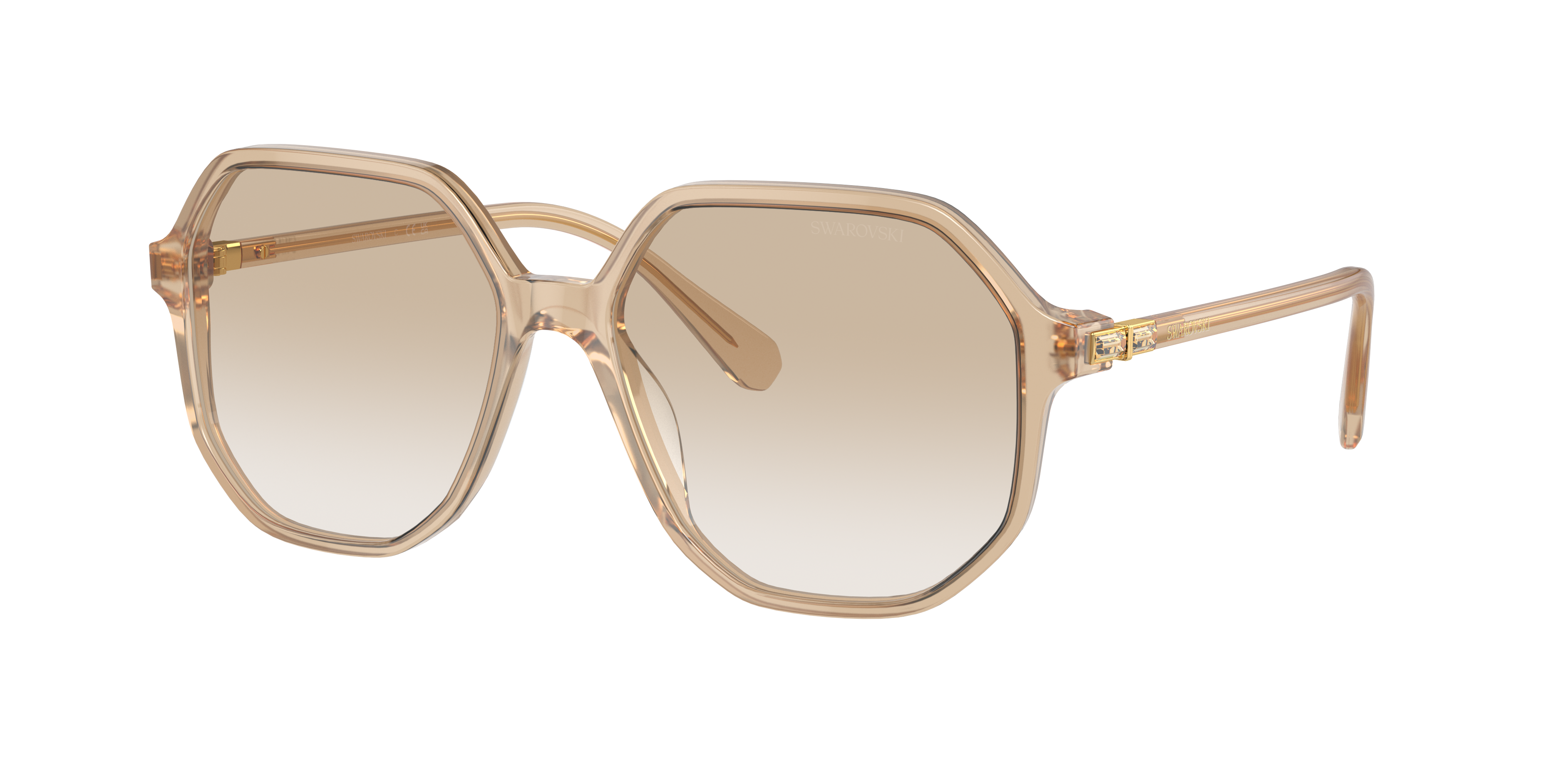 Swarovski SK6003 XL (57 - 16) with Grey lenses and Brown frame