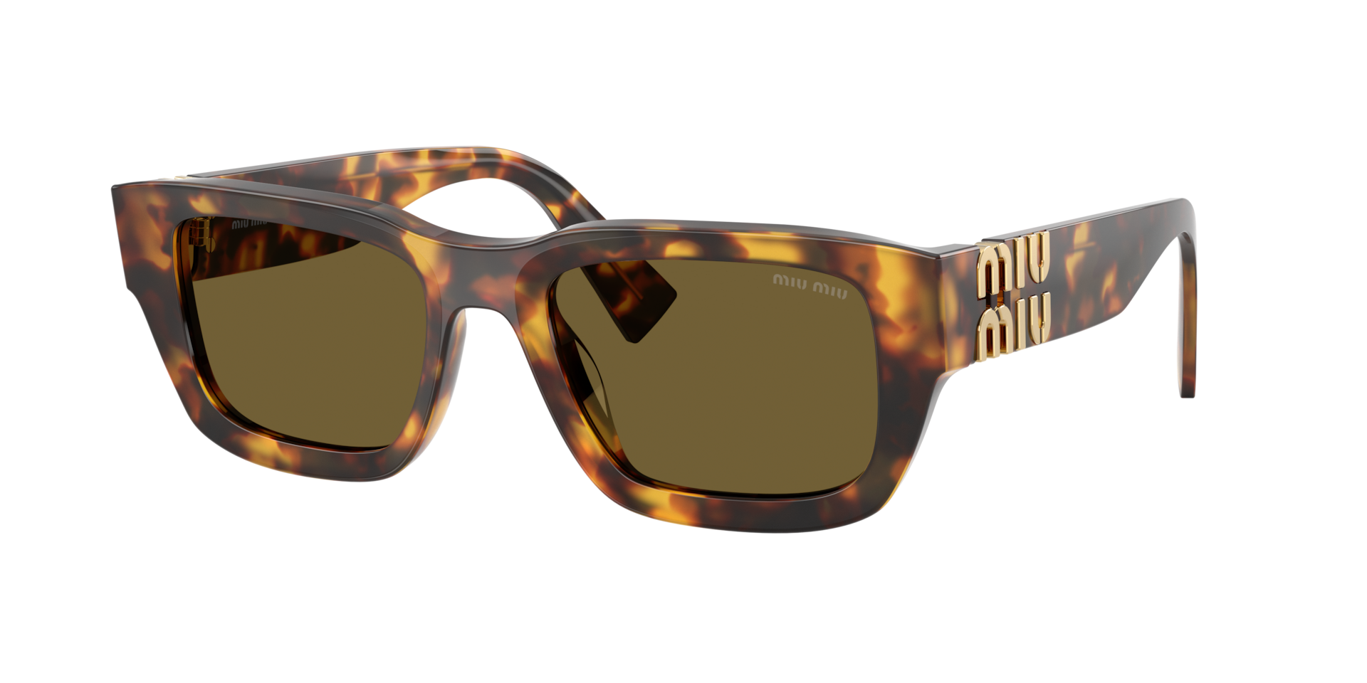 Miu Miu Woman Sunglass MU C04S - Frame color: Honey Havana, Lens color: Dark Brown
