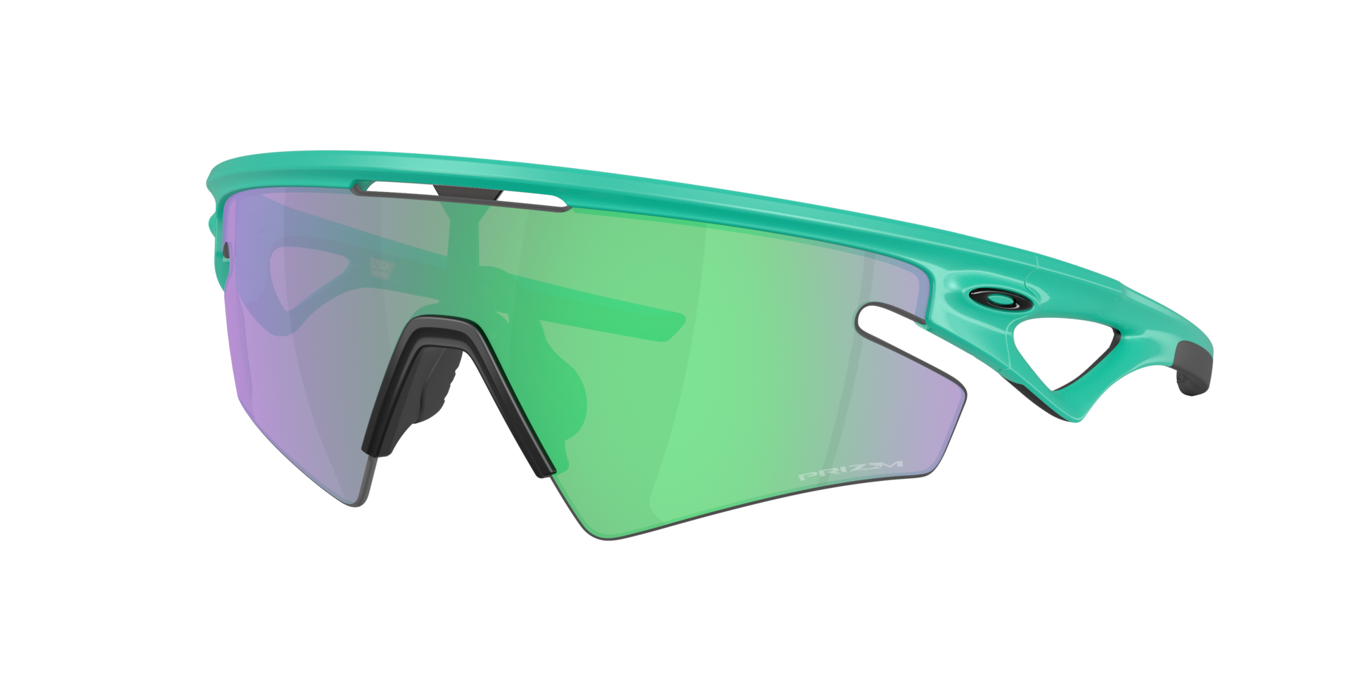 Oakley Unisex Sunglass Sphaera™ Slash Neon Pop Collection - Couleur du Monture: Céleste mat, Couleur de Lentille: Prizm Road Jade
