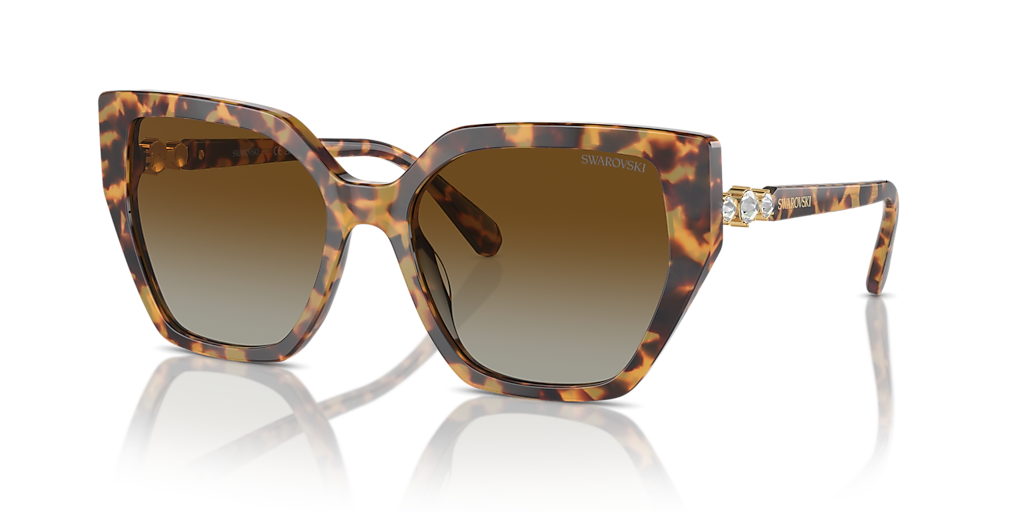 Swarovski SK6016 M (56 - 18) with Brown lenses and Tortoise frame
