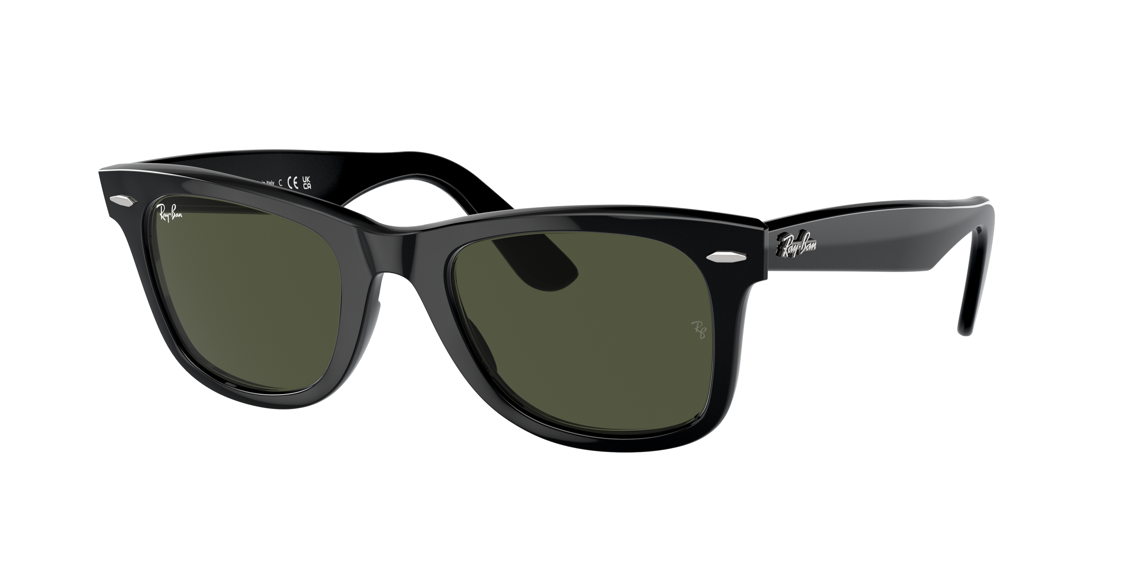 レイバンウェイファーラー Ray-Ban Original Wayfarer Classic L (50 - 22) with Green lenses