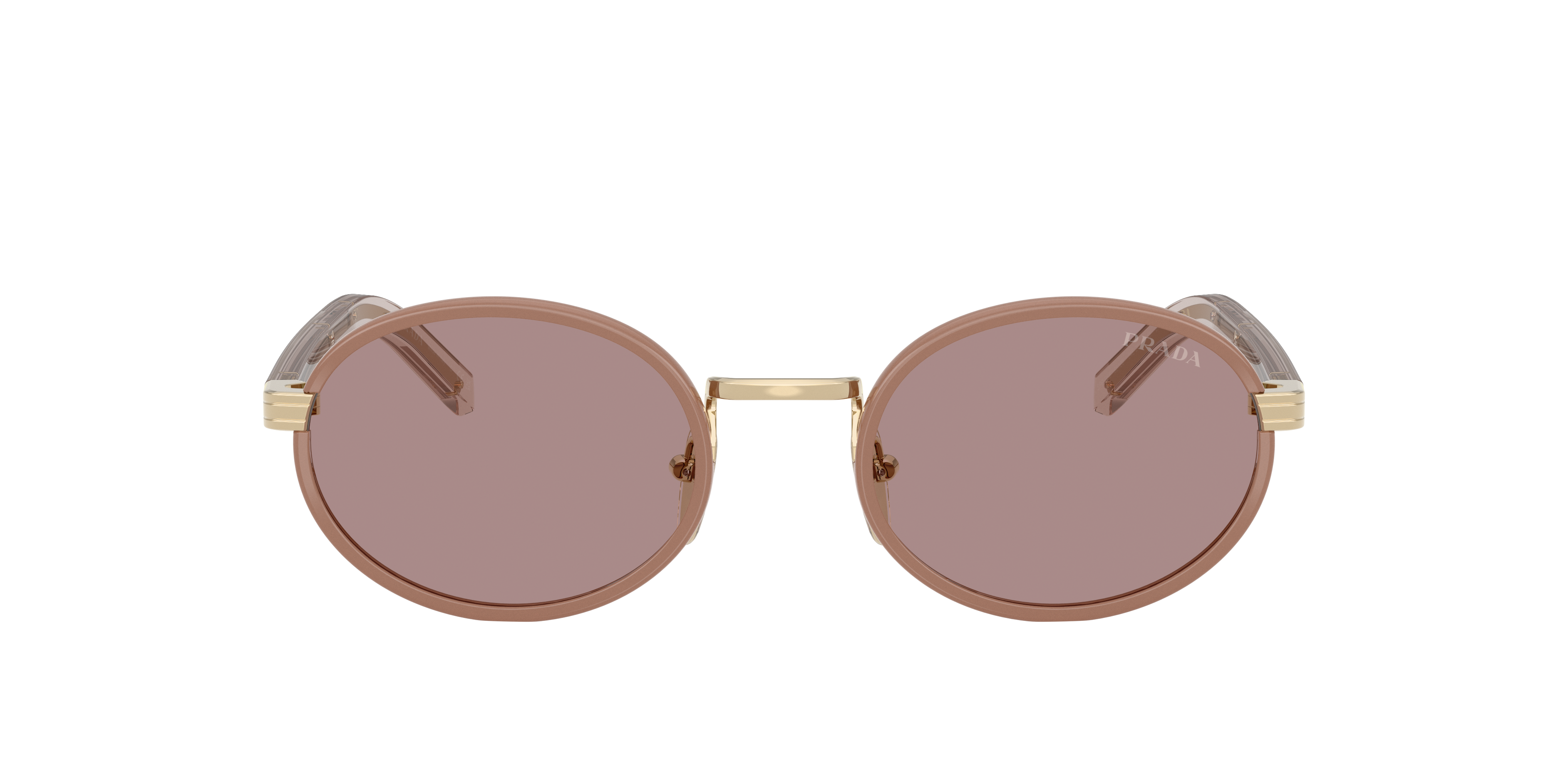 Prada PR B56S XS (52 - 20) with Violet lenses and Brown frame