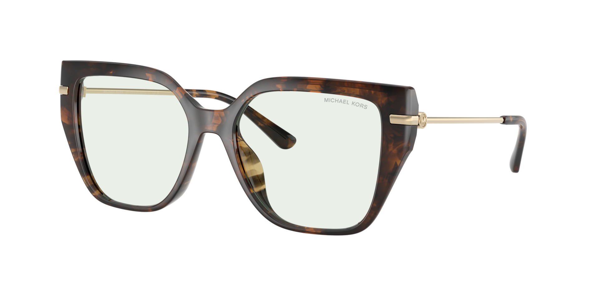 Michael Kors Femme Sunglass St. Barths - Couleur du Monture: Écaille de tortue foncée, Couleur de Lentille: Green Solid Photochromic