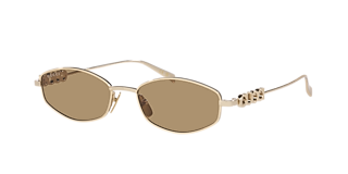 Gucci GG0876S XL (60 - 20) com Lentes Marrom e Armação Tartaruga