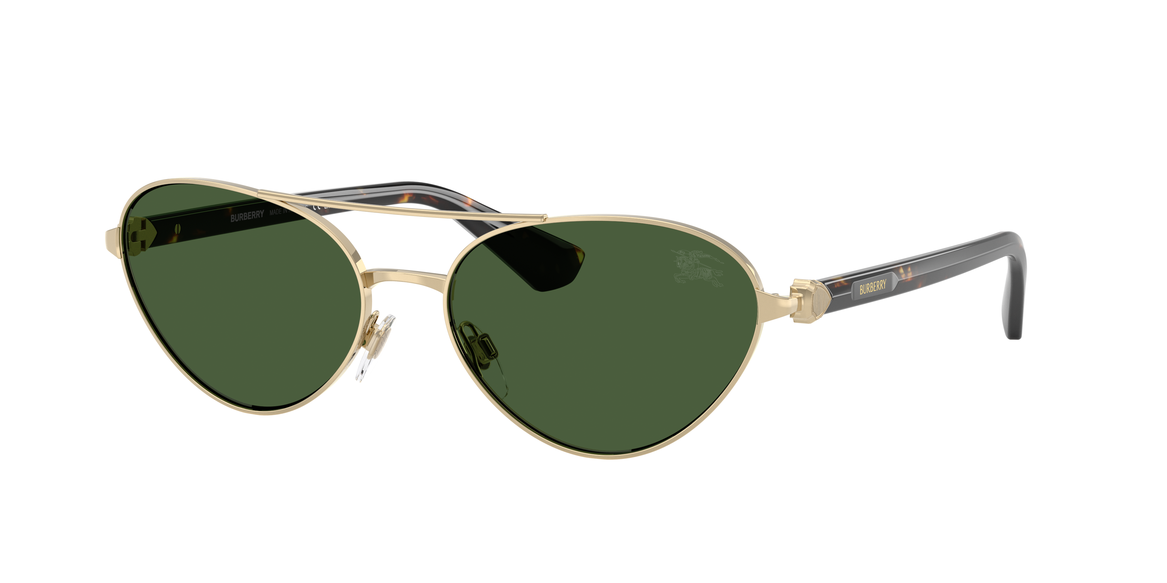 Burberry BE3165 XL (58 - 17) with Green lenses and Gold frame