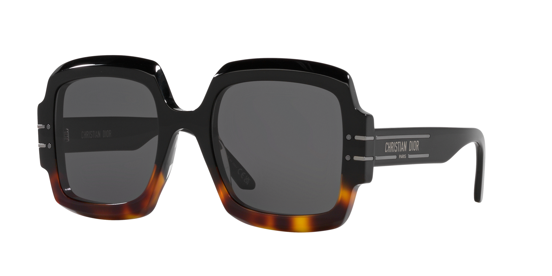 DIOR Femme Sunglass DiorSignature S1U - Couleur du Monture Noir brillant Couleur de Lentille Smoke 490 €