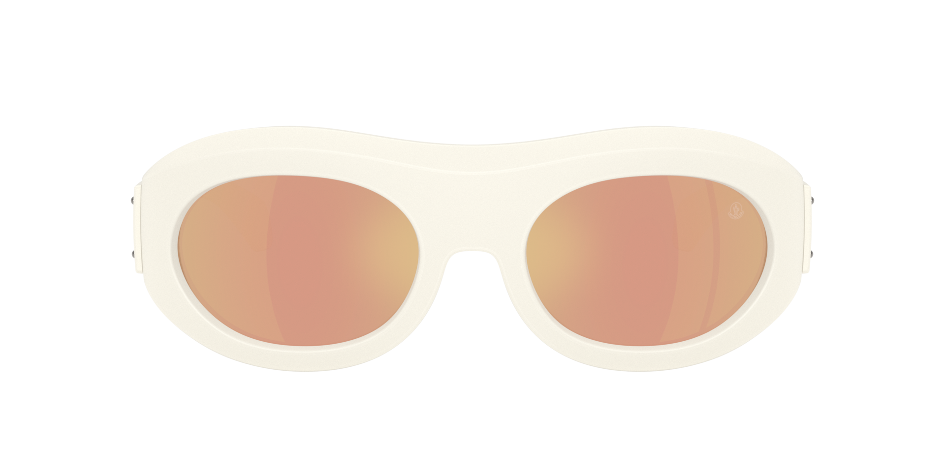 Moncler ME8015U Ramillon L (54 - 21) with Gold lenses and White