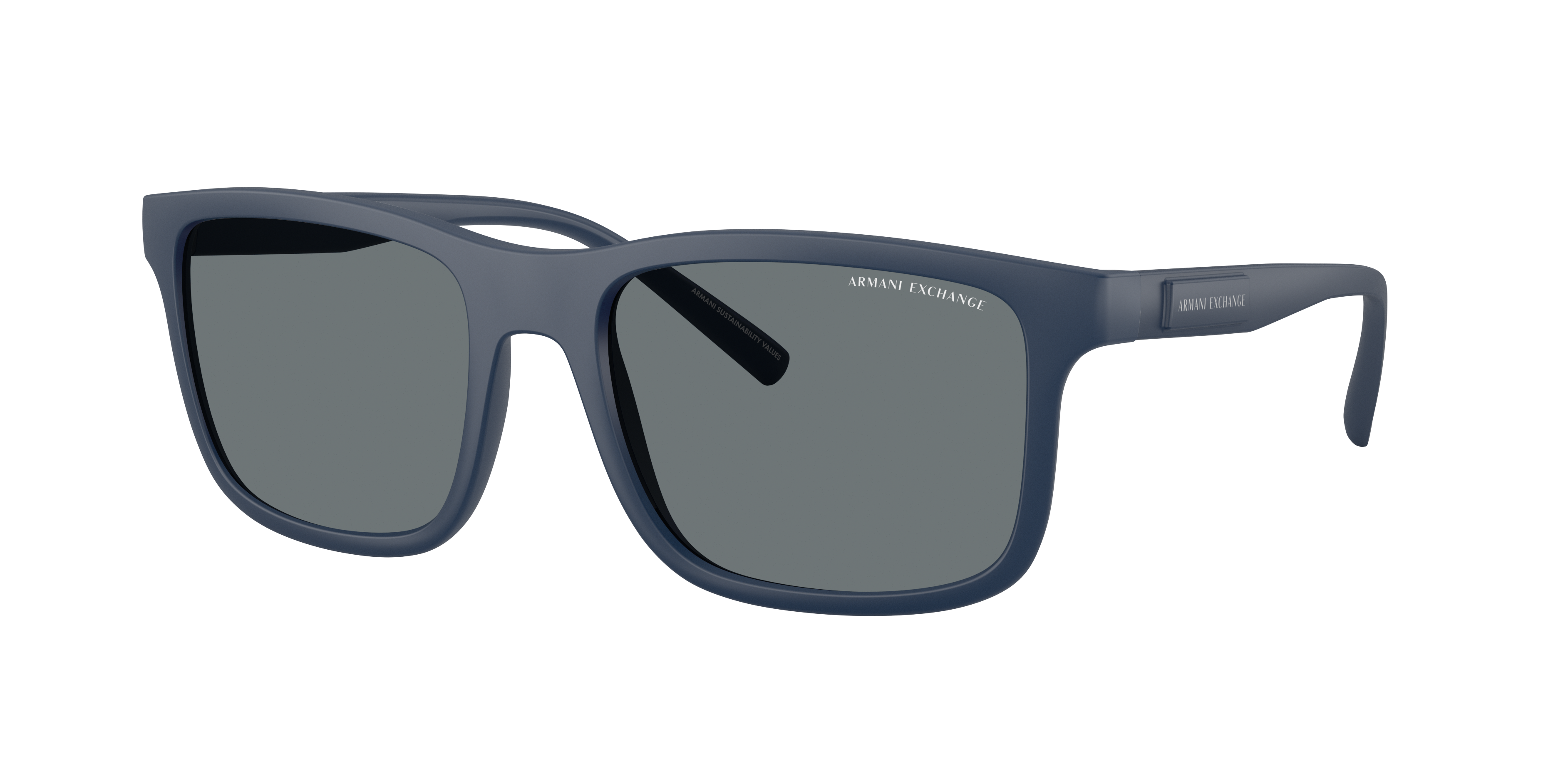 Armani Exchange AX4145S XXL (57 - 19) with Blue lenses and Blue