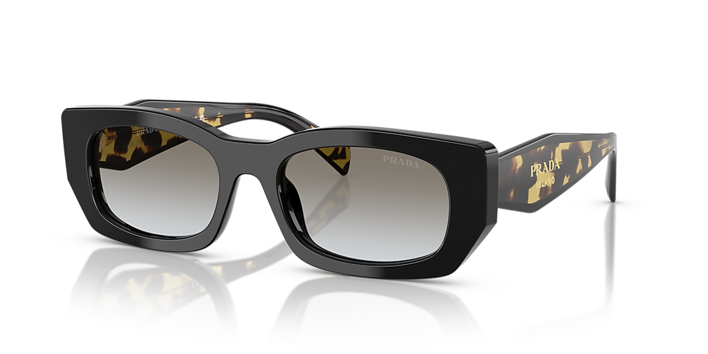 プラダ PRADA サングラス ブラック✖️ ホワイト PRB05S Prada PR B05S M (53 - 19) with Grey lenses and Black frame