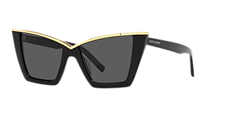 Saint Laurent SL M40 S (54 - 18) with Grey lenses and Black frame