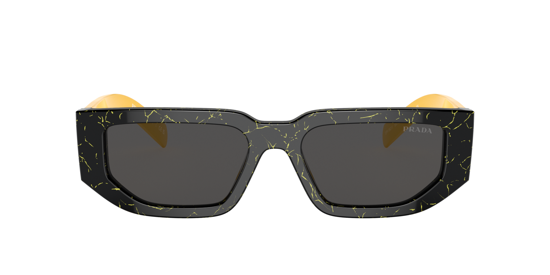 Prada PR 09ZSF L (55 - 17) with Grey lenses and Black frame