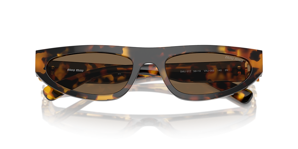 Miu Miu MU 07ZS L (56 - 19) with Brown lenses and Tortoise frame