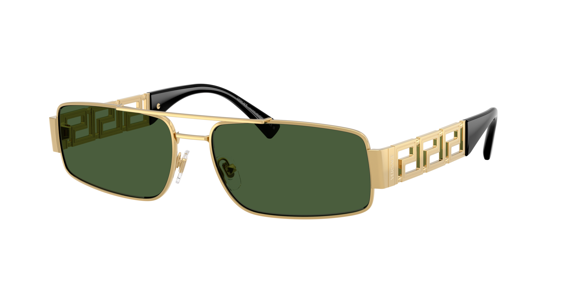 Versace Man Sunglass VE2257 -  Frame color: Gold, Lens color: Dark Green
