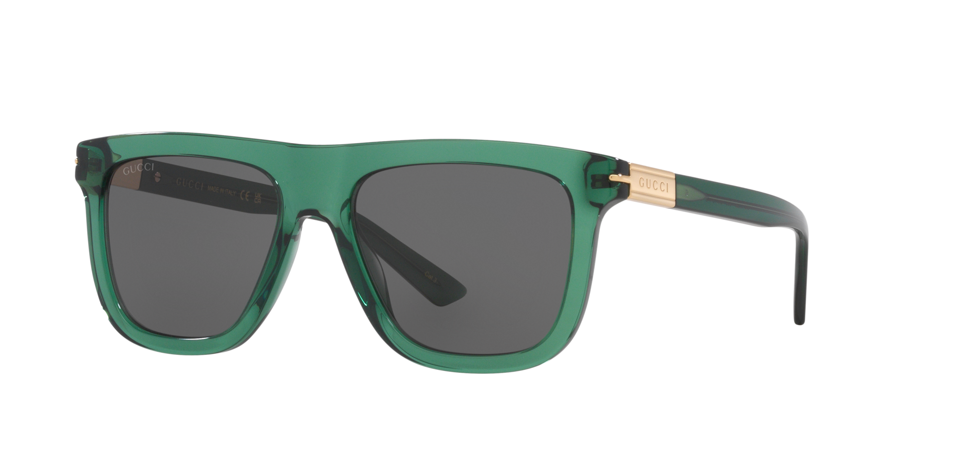Gucci Homme Sunglass GG1502S - Couleur du Monture Vert Couleur de Lentille Gris 180 €