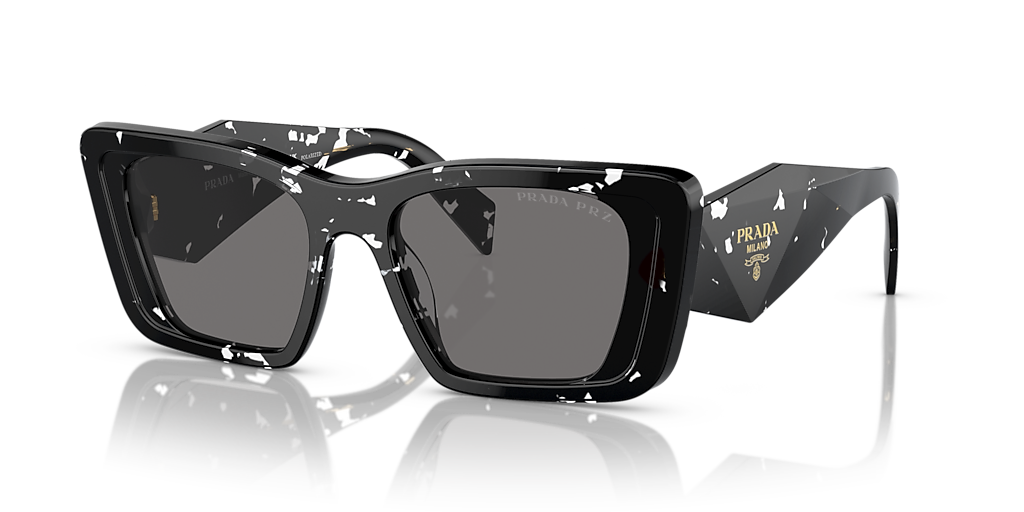 Prada PR 08YS XS (51 - 18) with Grey lenses and Black frame