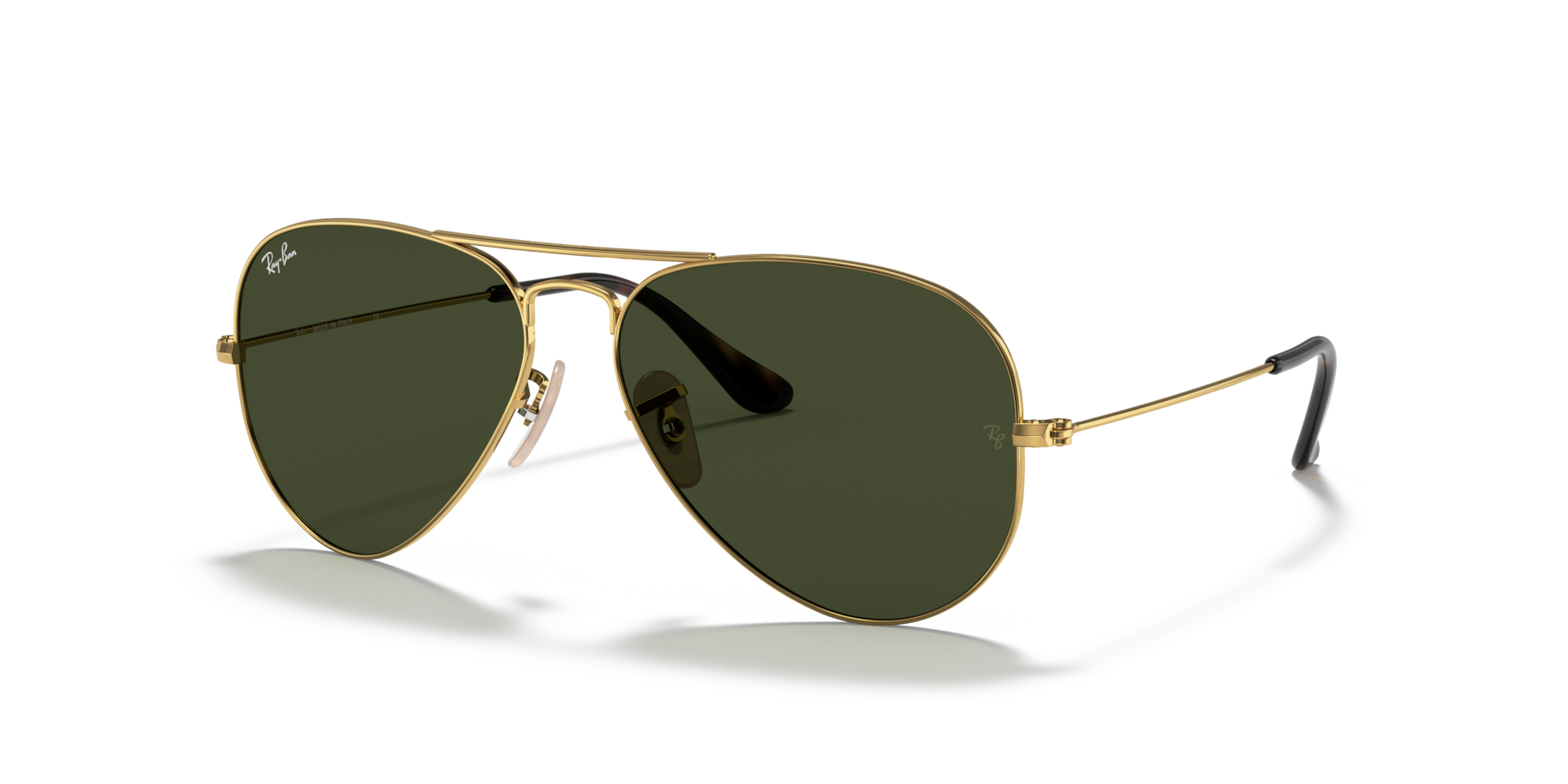 Ray-Ban Aviator Havana Collection XL (58 - 14) with Green lenses