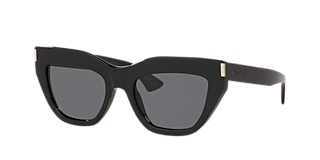 Saint Laurent SL 572 S (50 - 22) with Grey lenses and Black frame