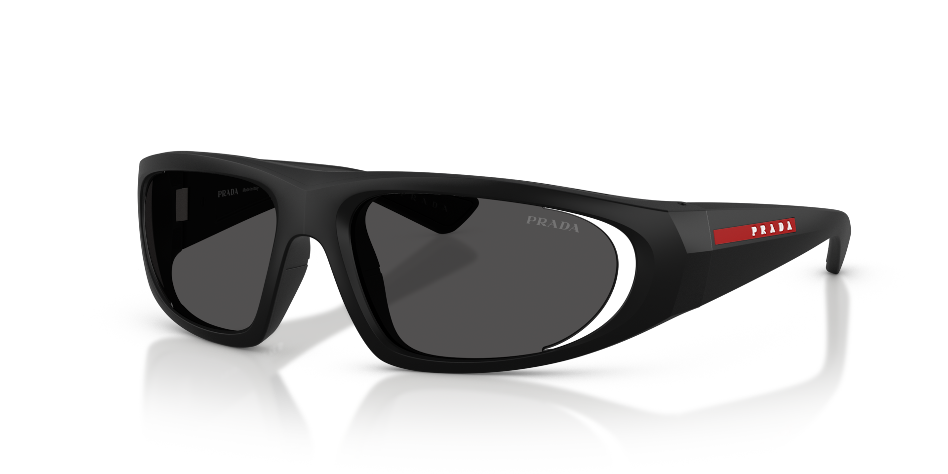 Prada Linea Rossa PS B03S L (57 - 16) with Grey lenses and Black