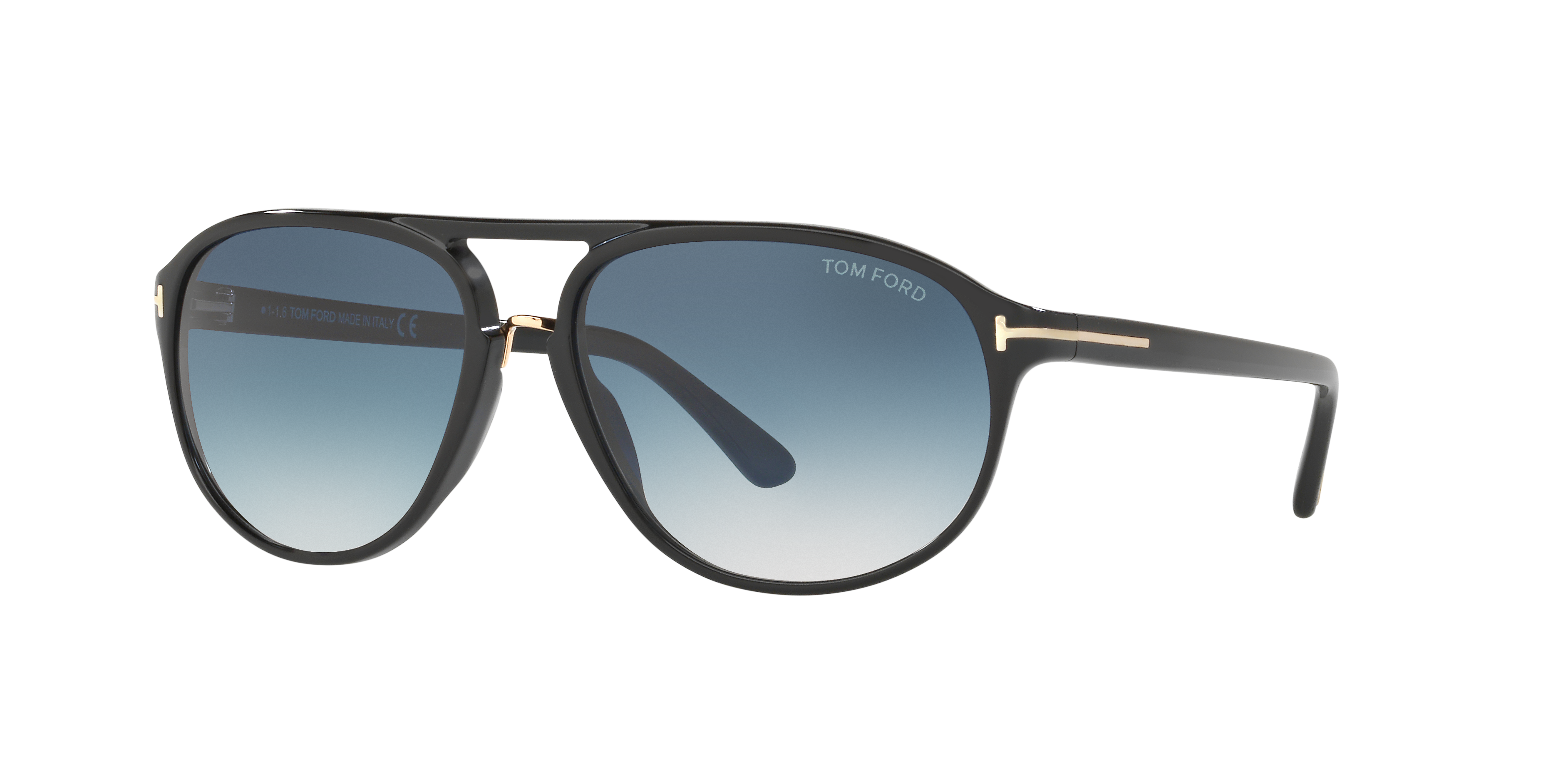 Tom Ford Ft0447 Jacob L (60 - 15) with Blue lenses and Black frame
