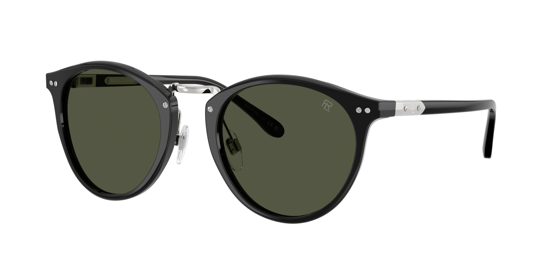 Ralph Lauren Homme Sunglass The Quincy - Couleur du Monture Noir brillant Couleur de Lentille Vert 525 €