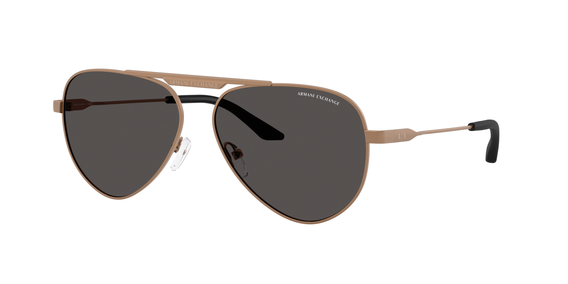 Armani Exchange Unisex Sunglass AX2060S - Frame color: Matte Bronze, Lens color: Dark Grey