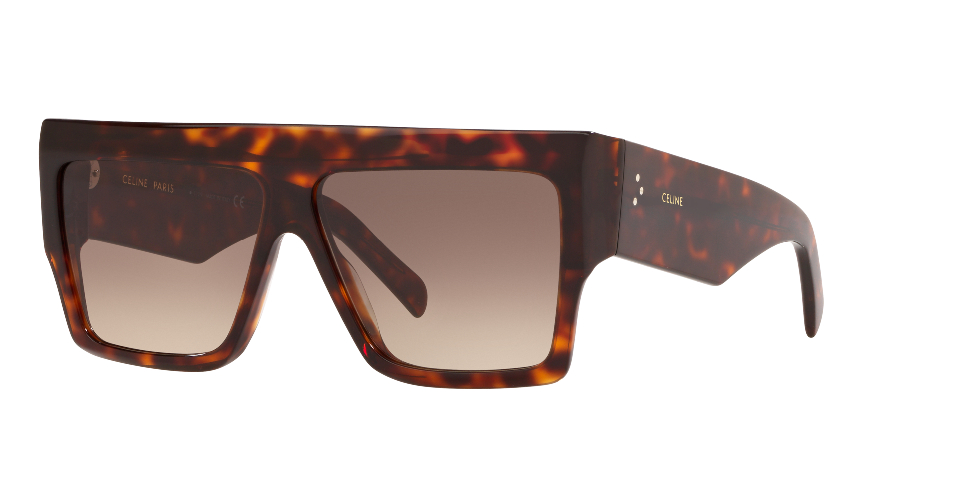 Celine Femme Sunglass CL40092I - Couleur du Monture caille de tortue Marron Couleur de Lentille Dgrad marron 195 €