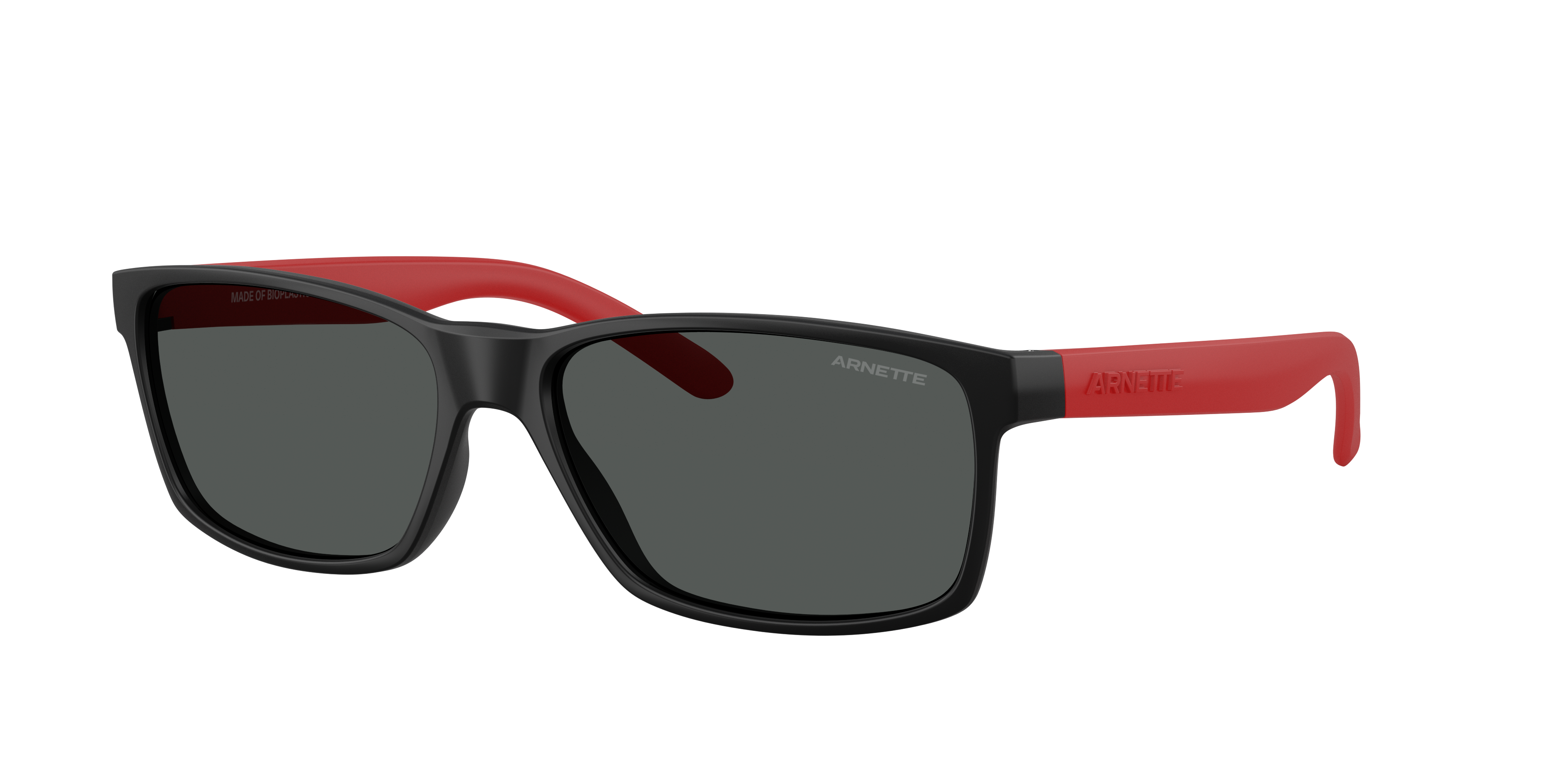 Arnette Man Sunglass Slickster -  Frame color: Matte Black, Lens color: Dark Grey