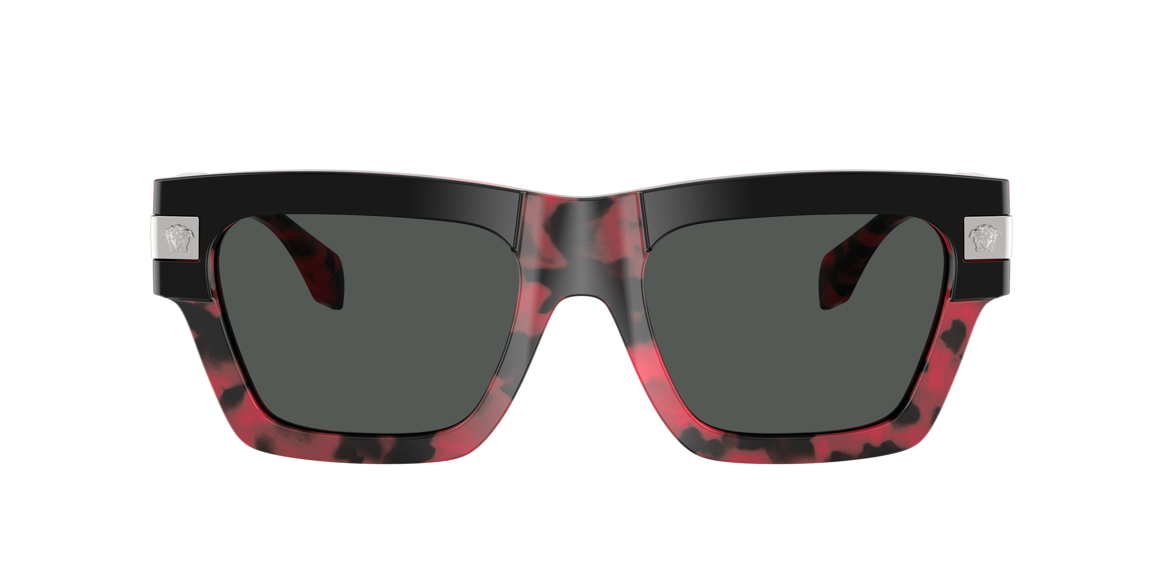 Versace VE4464 XXL (52 - 20) com Lentes Cinza e Armação Preto