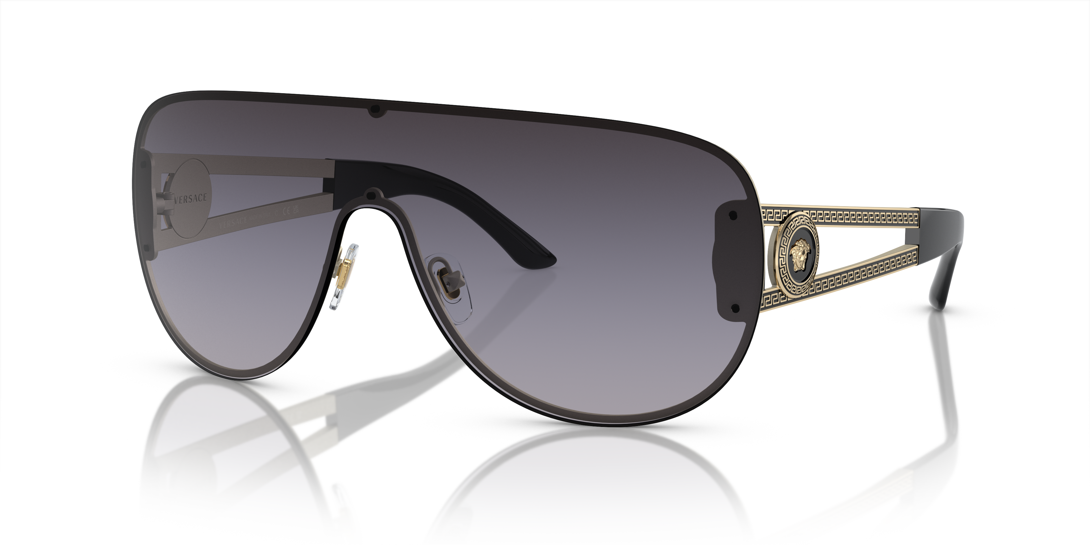 Versace VE2166 M (0 - 141) with Grey lenses and Gold frame