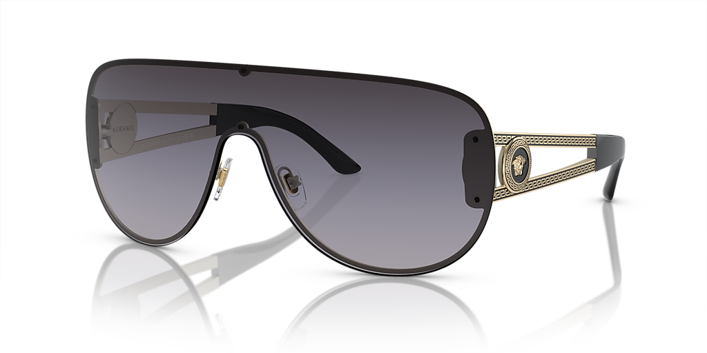 Versace VE2166 M (0 - 141) with Grey lenses and Gold frame