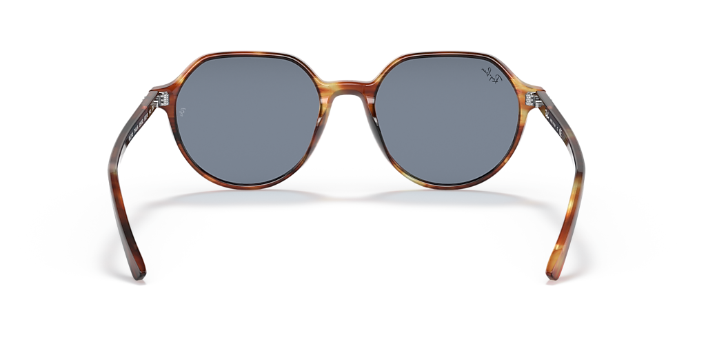 Ray-Ban Thalia S (53 - 18) with Blue lenses and Brown frame