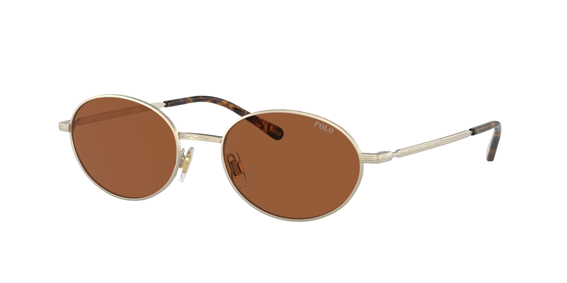 Polo Ralph Lauren Homme Sunglass PH3145 - Couleur du Monture Or ple semi-brillant Couleur de Lentille Marron fonc 79 €