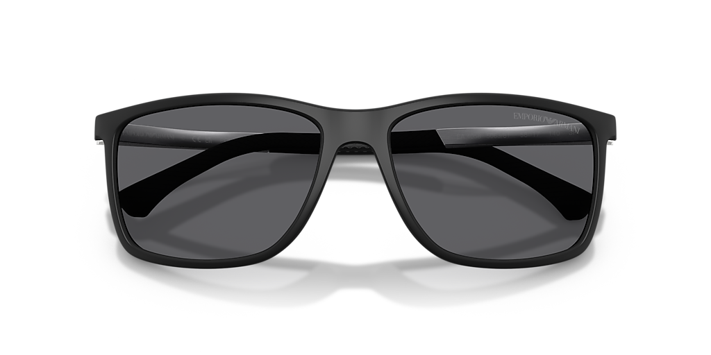 Emporio Armani EA4058 XL (58 - 17) with Grey lenses and Black