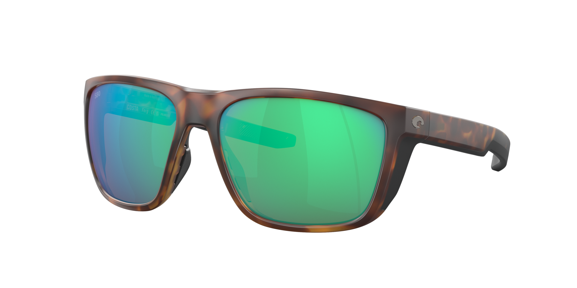 Costa Homme Sunglass Ferg - Couleur du Monture caille de tortue mat Couleur de Lentille Effet miroir Vert 194 €
