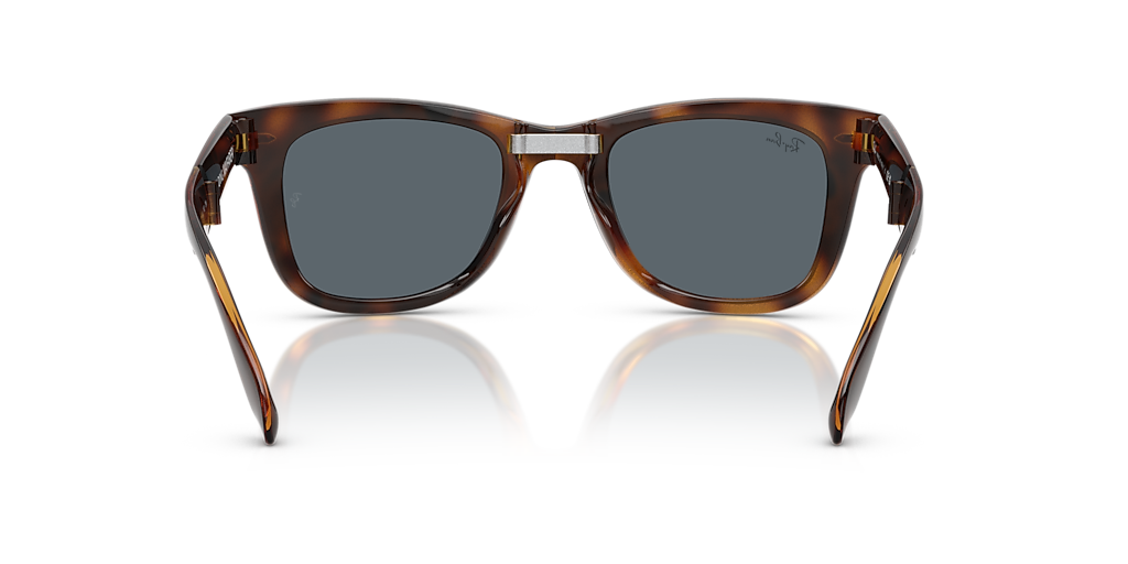 Ray-Ban Wayfarer Folding Classic L (50 - 22) with Blue lenses and