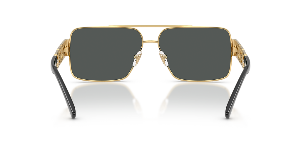 らら Versace VE2290 XL (61 - 13) with Grey lenses and Gold frame