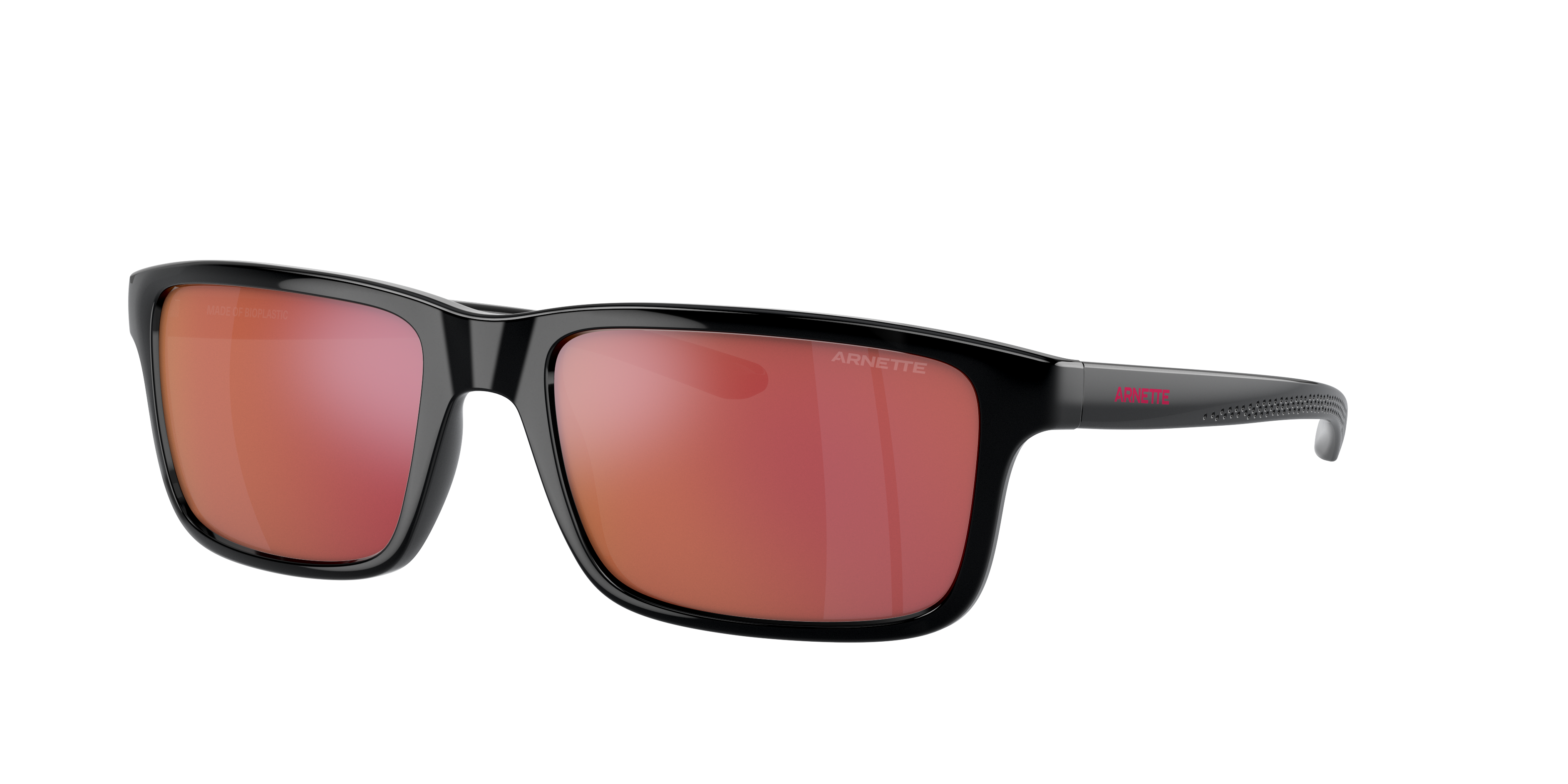 Arnette Man Sunglass Mwamba -  Frame color: Black, Lens color: Grey Mirror Orange/Yellow