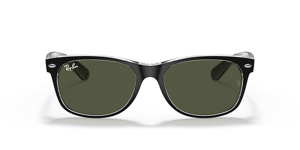 Ray-Ban New Wayfarer Color Mix S (52 - 18) with Green lenses and