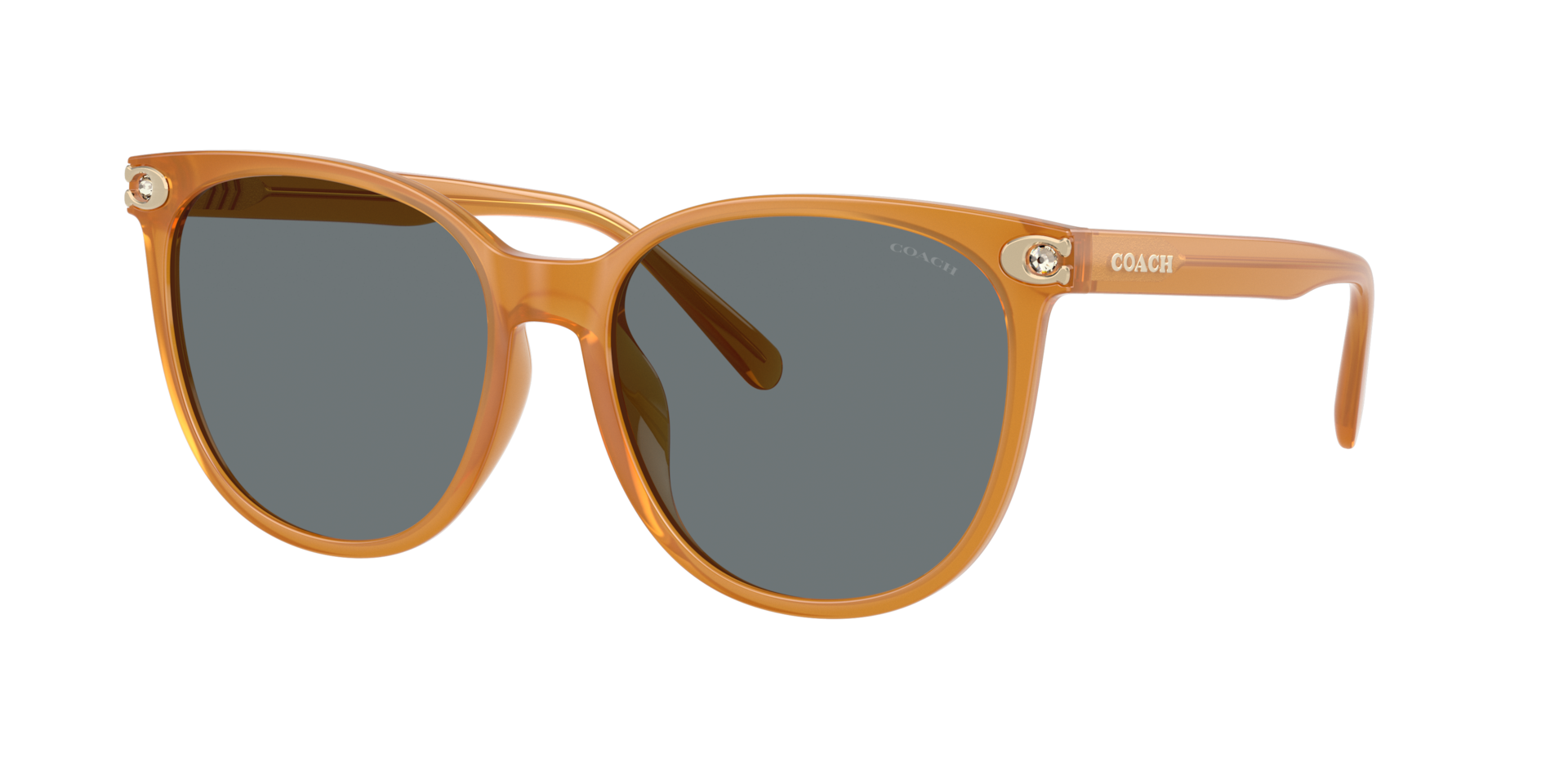 Coach Femme Sunglass CW428 - Couleur du Monture Ambre opaline Couleur de Lentille Gris uni 69 €
