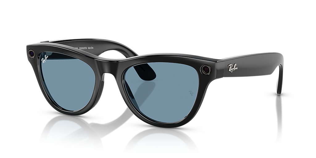 セリーナRay-Ban  Skyler ブラックRW4010 Ray-Ban | Meta (Gen 1) Ray-Ban Meta Skyler M (52 - 20) with Blue