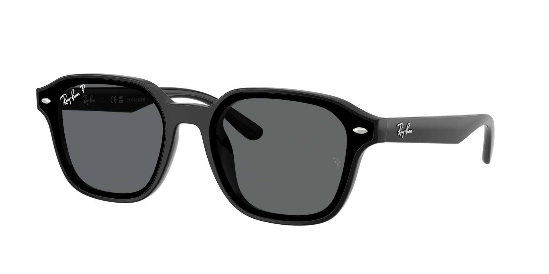 Ray-Ban Unisex Sunglass RB4458D -  Frame color: Black, Lens color: Dark Grey Polarized