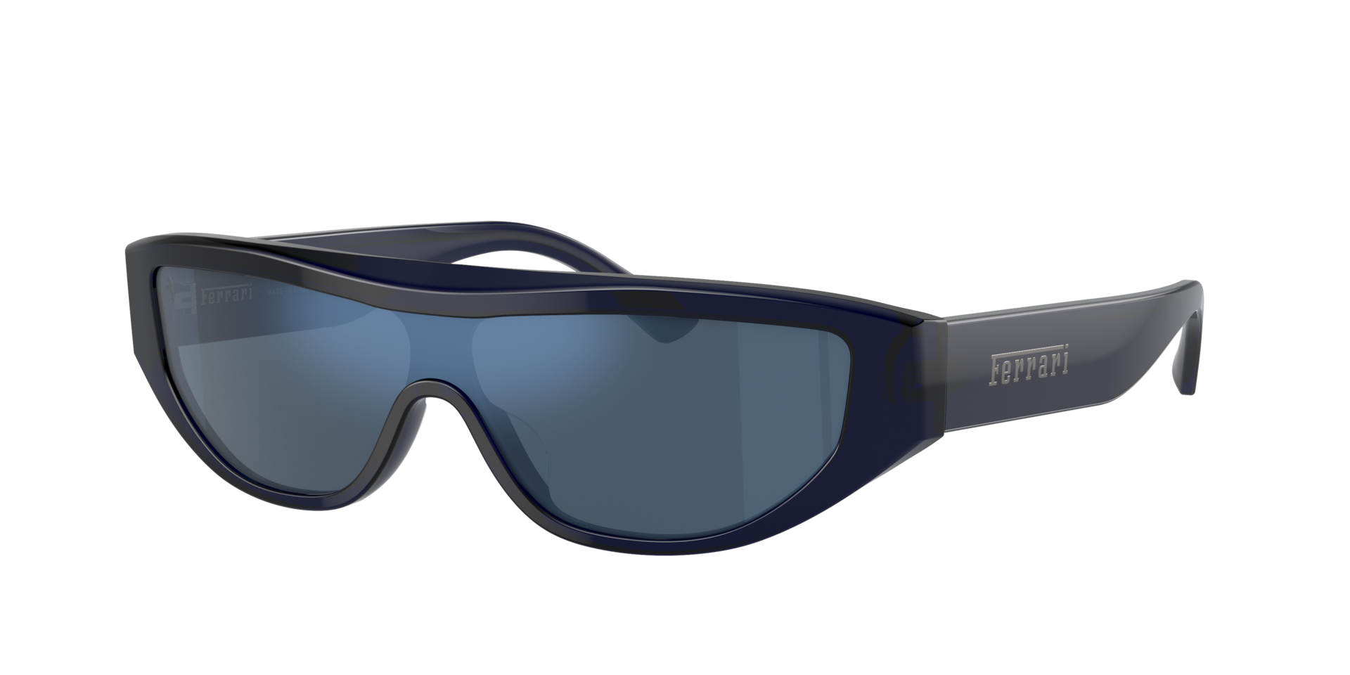 Ferrari Unisex Sunglass FH2004U -  Frame color: Blue, Lens color: Blue Mirror