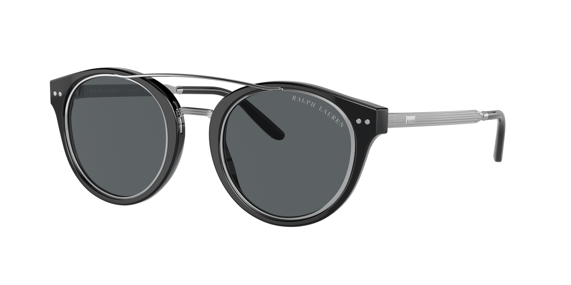 Ralph Lauren Man Sunglass RL8210 -  Frame color: Black, Lens color: Grey