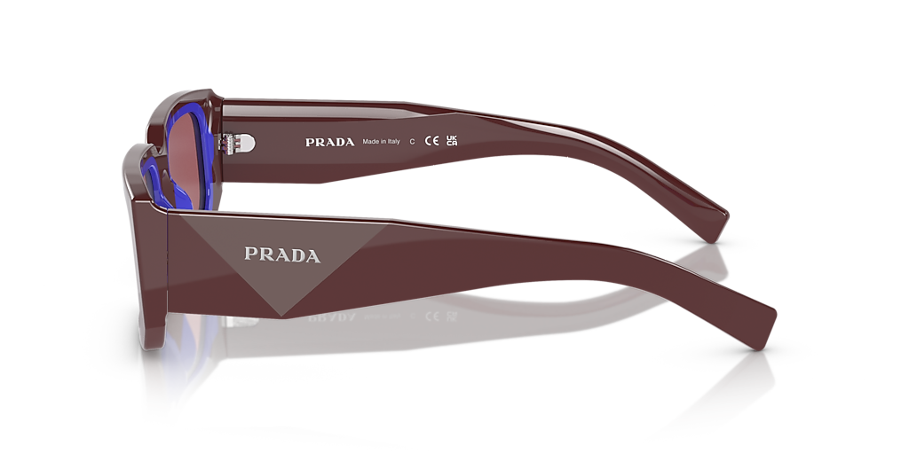 Prada PR 06YS M (53 - 21) with Violet lenses and Red frame