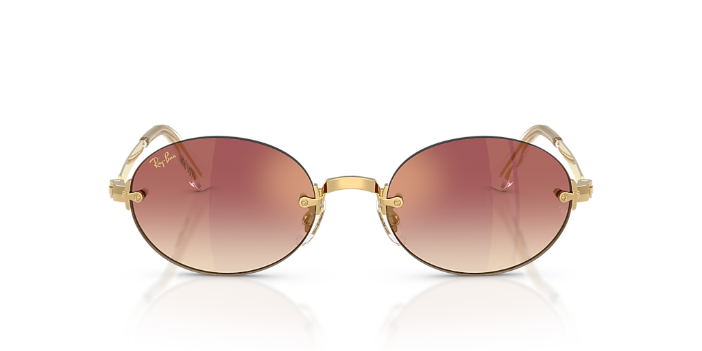 Ray-Ban Pink Lens Rimless Sunglasses Gold Frame Ray-Ban RB3929 BY A$AP ROCKY UNISEX - Sunglasses - gold  main image 2
