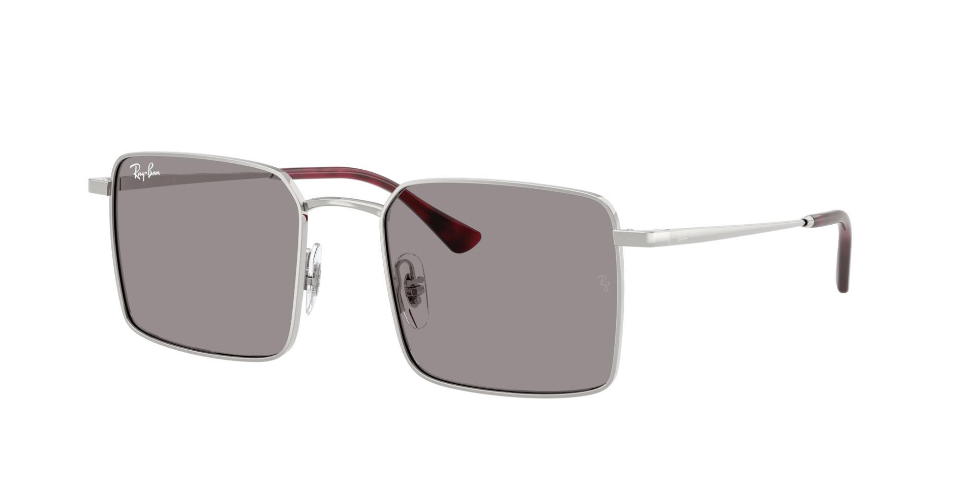 Ray-Ban Unisex Sunglass Idan Bio-Based -  Frame color: Silver, Lens color: Grey