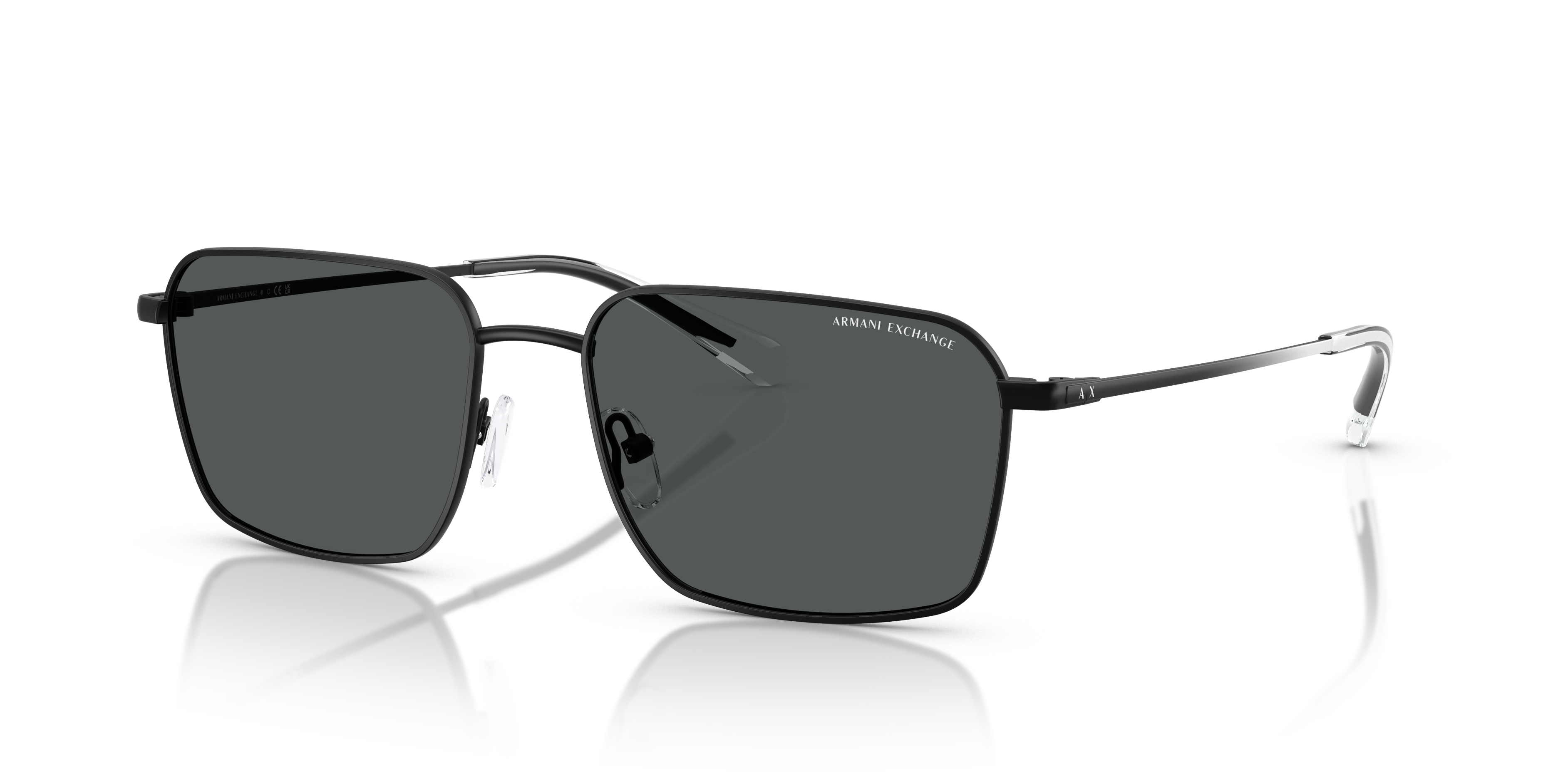 Armani Exchange AX2053S L (57 - 17) with Grey lenses and Black