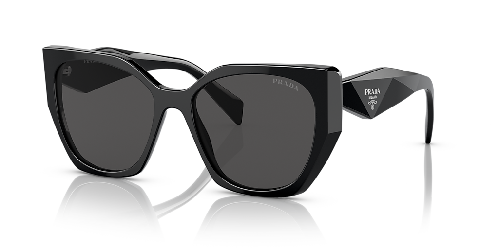 Prada PR 19ZSF M (56 - 16) with Grey lenses and Black frame